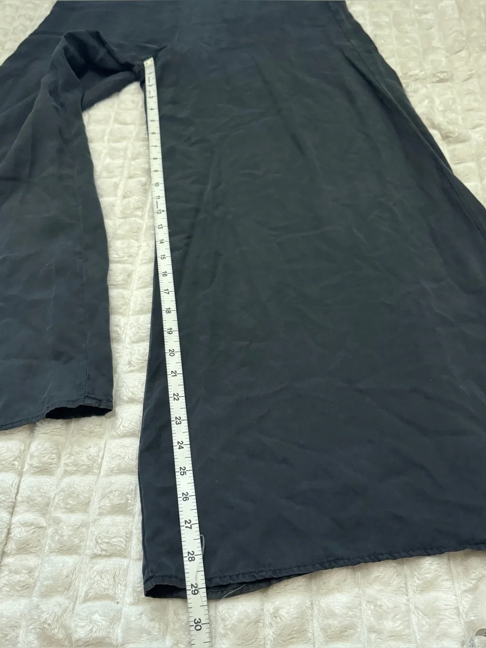 Bella Dahl Small Charcoal Sleeveless High Neck Wide Leg Jumpsuit